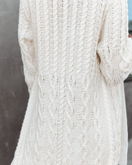 Corben Cotton Blend Cable Knit Cardigan - FINAL SALE DEE-001