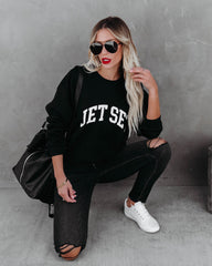 Cotton Blend Jet Set Sweatshirt LULU-001