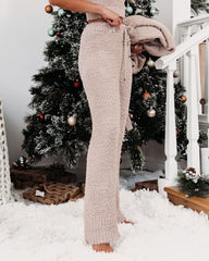 Cozy Town Soft Knit Drawstring Pants - Beige - FINAL SALE POL-001