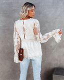 Curtain Call Crochet Lace Blouse - FINAL SALE FLYI-001