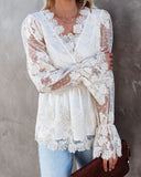Curtain Call Crochet Lace Blouse - FINAL SALE FLYI-001