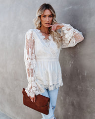 Curtain Call Crochet Lace Blouse - FINAL SALE FLYI-001