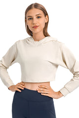 Long Sleeve Crop Hoodie Ins Street