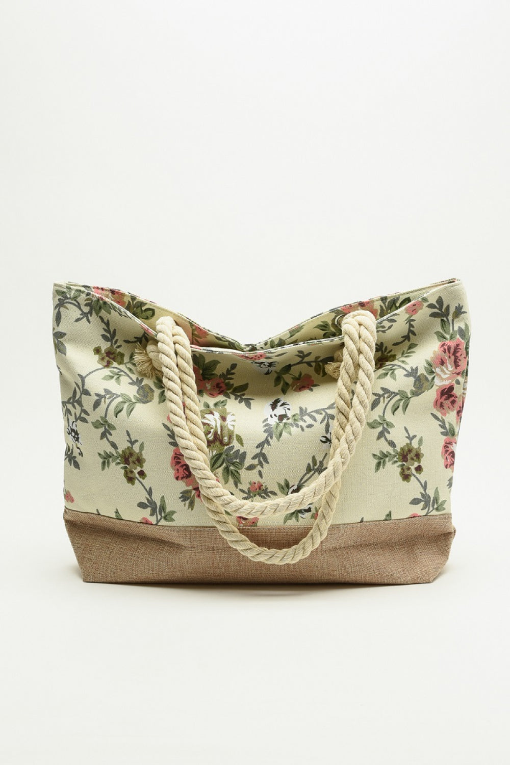 Justin Taylor Floral Rope Handle Tote Ins Street