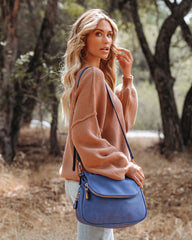 Dandy Crossbody Messenger Bag - Blue - FINAL SALE MODA-001