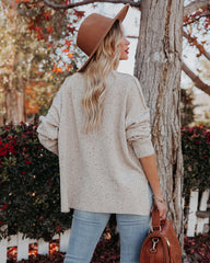 Darby Speckled Knit Sweater - Oatmeal - FINAL SALE LUMI-001