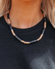 Dawson Disc Necklace - Black Fame Accessories