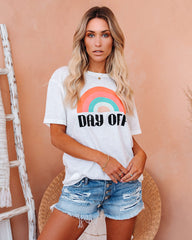 Day Off Cotton Rainbow Tee LULU-001