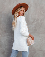 Demetra Ribbed Knit Sweater - Oatmeal - FINAL SALE MIRA-002