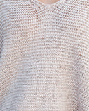 Demetra Ribbed Knit Sweater - Taupe MIRA-002