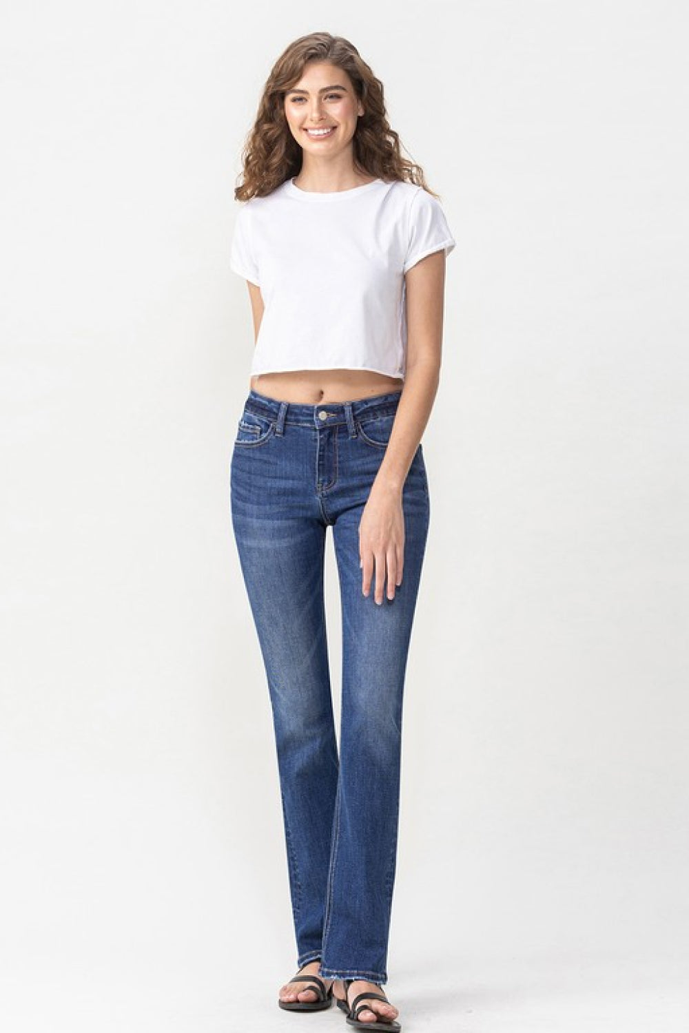 Lovervet Full Size Rebecca Midrise Bootcut Jeans Ins Street