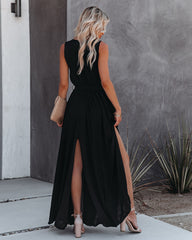 Diana Sleeveless Maxi Dress - Black Ins Street