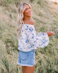 Discovery Floral Off The Shoulder Blouse Ins Street