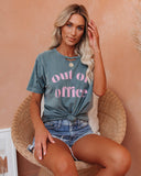 Distressed Out Of Office Cotton Tee Ins Street