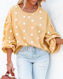 Dona Pom Knit Pullover - Yellow Ins Street