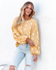 Dona Pom Knit Pullover - Yellow Ins Street