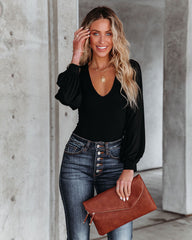 Dressed To The Nines Knit Bodysuit - Black Ins Street