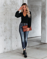 Dressed To The Nines Knit Bodysuit - Black Ins Street