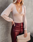 Dressed To The Nines Knit Bodysuit - Stone Ins Street