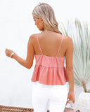 Dublin Cotton Tie Front Babydoll Crop Top - Ginger Ins Street