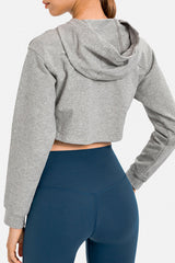 Long Sleeve Crop Hoodie Ins Street