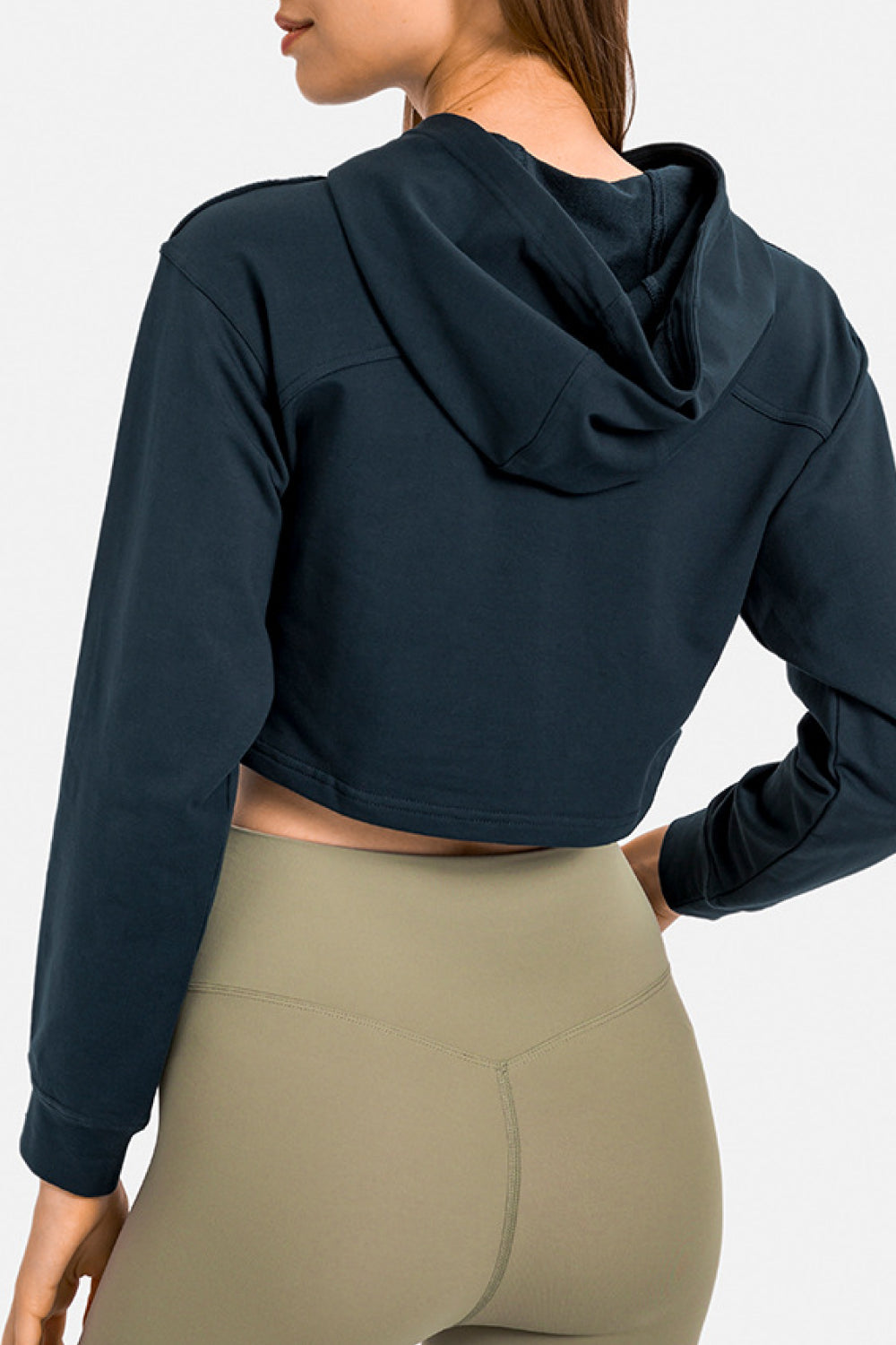 Long Sleeve Crop Hoodie Ins Street