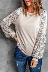 Leopard Raglan Sleeve Top Ins Street