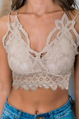 Lined Lace Bralette Ins Street