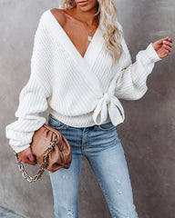 Easy Like Sunday Morning Knit Wrap Sweater Ins Street