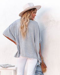 Effortless Cotton Blend Tee - Grey Ins Street