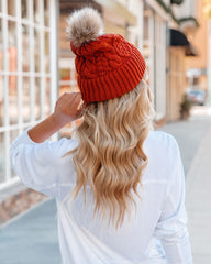 Brisk Pom Beanie - Burnt Orange - FINAL SALE Ins Street