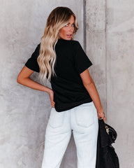 Embroidered Mama Cotton Blend Tee Ins Street