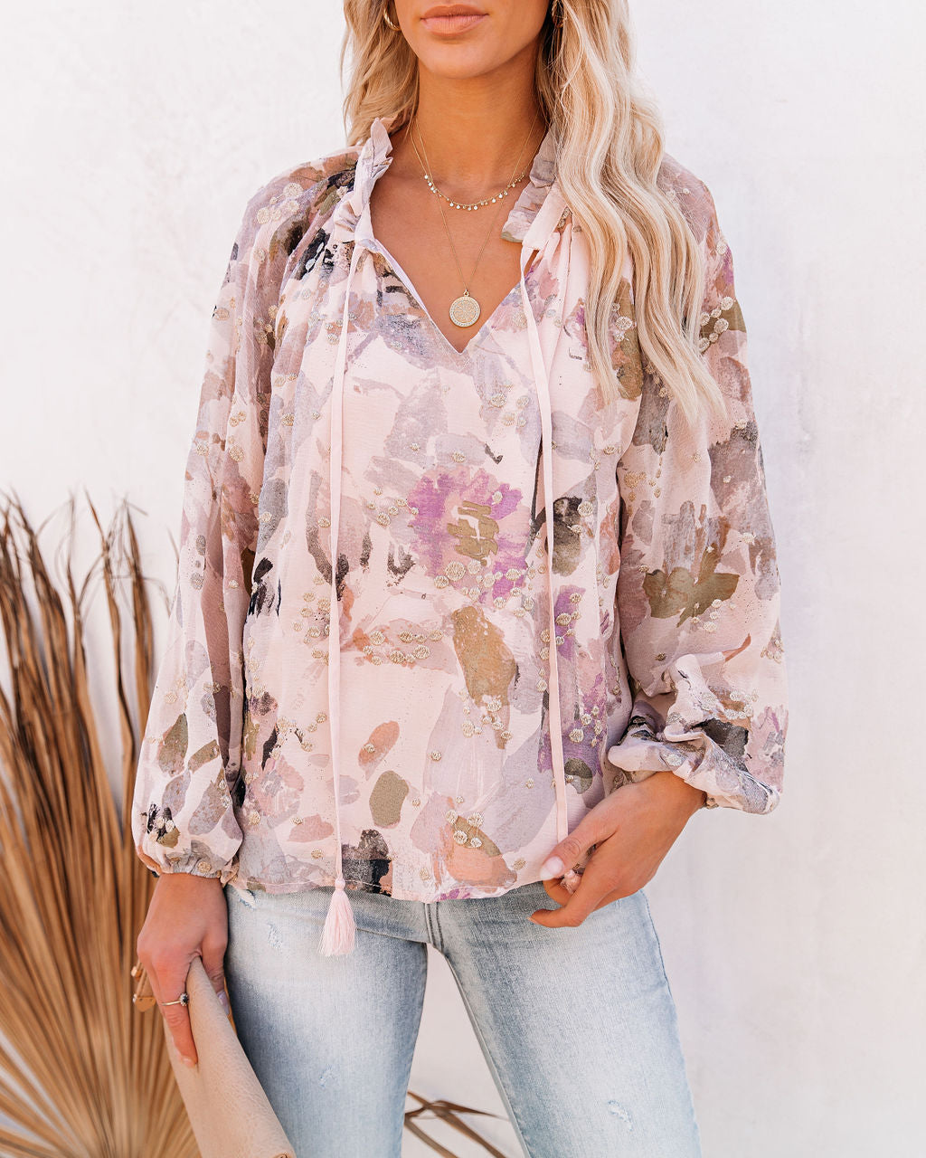 English Garden Embroidered Metallic Blouse - FINAL SALE Ins Street