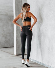 Equipped Ribbed Legging - Black Ins Street