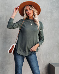 Erickson Cotton Blend Thermal Top - Hunter Green Ins Street