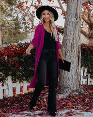 Erie Knit Duster Cardigan - Magenta - FINAL SALE Ins Street