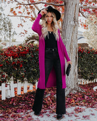 Erie Knit Duster Cardigan - Magenta - FINAL SALE Ins Street