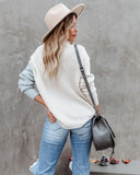 Esme Colorblock Turtleneck Sweater - Light Grey - FINAL SALE Ins Street