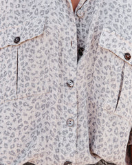 Everest Leopard Print Button Down Top - FINAL SALE Ins Street