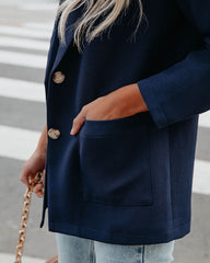 Expense Pocketed Blazer - Navy Ins Street