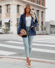 Expense Pocketed Blazer - Navy Ins Street