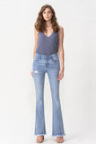 Lovervet Full Size Evie High Rise Fray Flare Jeans Ins Street