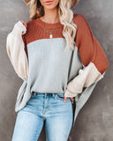 Fable Cotton Blend Colorblock Sweater Ins Street