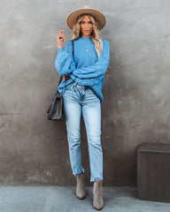 Fall Bucket List Knit Sweater - Dark Blue - FINAL SALE Ins Street