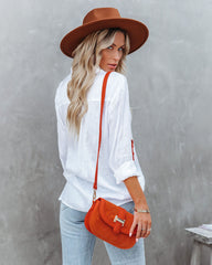 Farzana Textured Button Down Blouse - White - FINAL SALE Ins Street