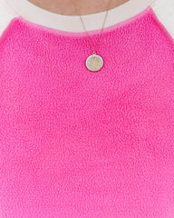 Fayette Cotton Blend Colorblock Pullover - Pink Ins Street