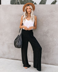 Feeling Free Smocked Embroidered Pants Ins Street