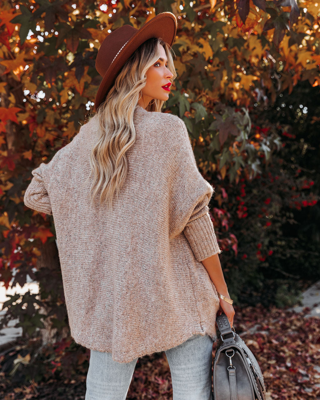 Fenix Pocketed Knit Cardigan - Taupe - FINAL SALE Ins Street