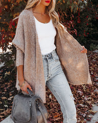 Fenix Pocketed Knit Cardigan - Taupe - FINAL SALE Ins Street