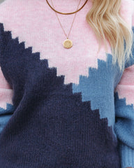 Festive Times Knit Sweater - Navy Ins Street